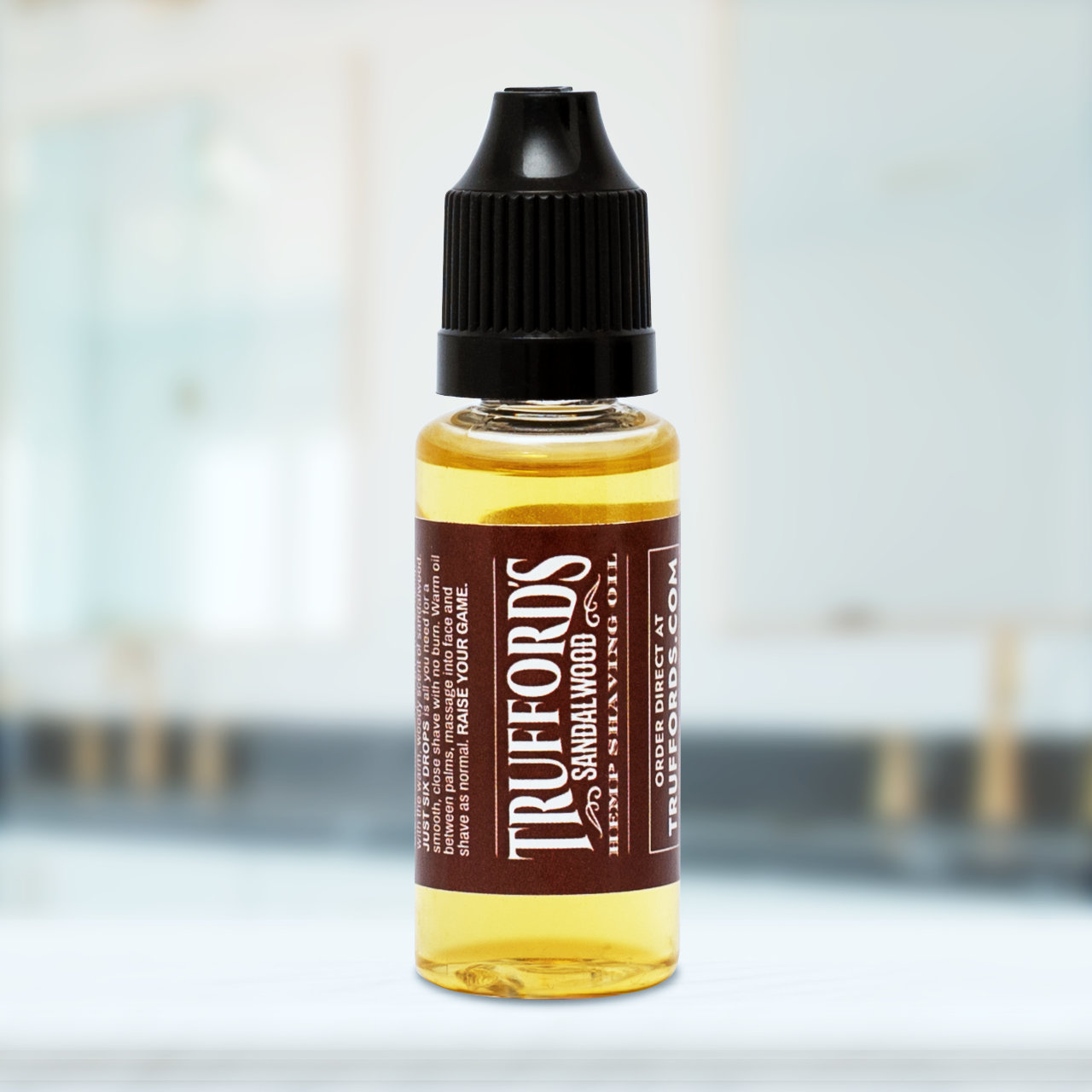 Trufford's Sandalwood Shaving Oil 20ml bottle image.