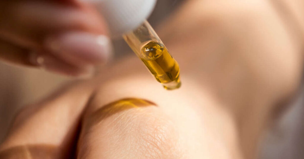Hemp seed oil used in shaving products to help support skin comfort and moisture.